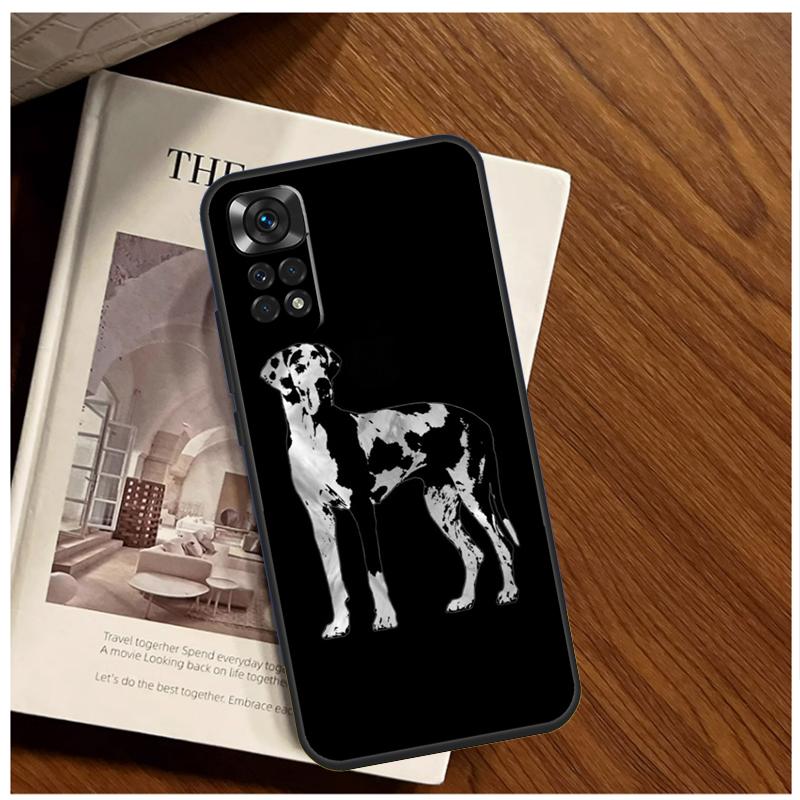 Great Dane Dog Watercolor Case For Xiaomi Redmi Note 13 11 10 9 8 12 Pro Plus 12S 11S 10S 9S 10A 9C 10C 12C 13C Funda