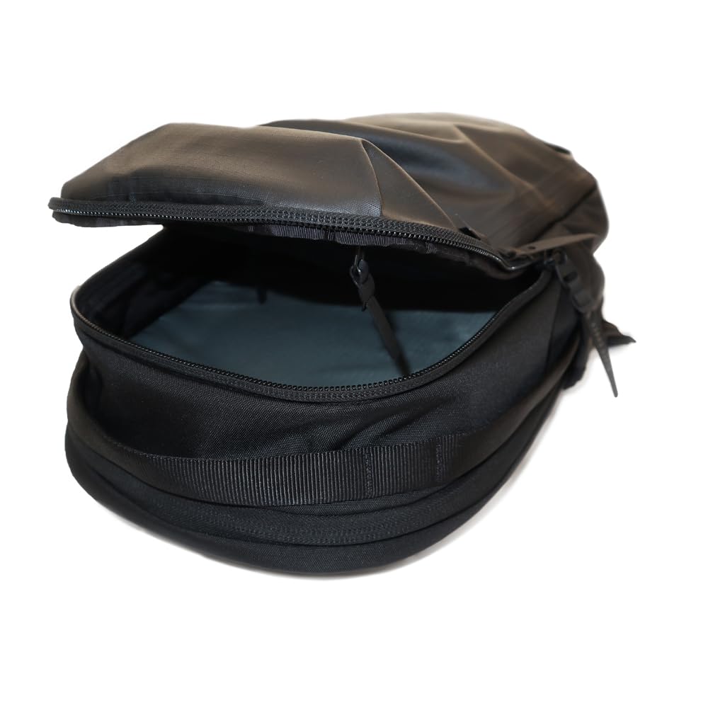 BLACK EMBER TORTOISE PACK 7224001 Backpack, BusinessCasual, Black Nylon, Men's, Ripstop