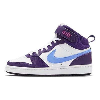 Court Borough Mid 2 GS White Eggplant Kids Sneakers Purple Active-Fuchsia Royal-Pulse CD7782-106