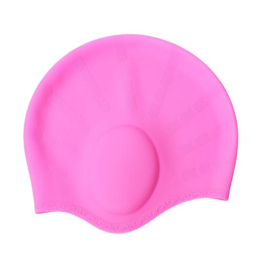 Silikon-Badehaube für Erwachsene, Wasserdicht, Rutschfest, Elastische Pool-Badekappe, für Männer und Frauen, Gehörschutz, Badekappe für kurzes und langes Haar