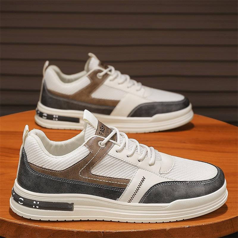 

Leather Black Low-Top Men S Board Shoes Ins Wind Flat Bottom Casual Daily Sports Work Men S Shoes 44