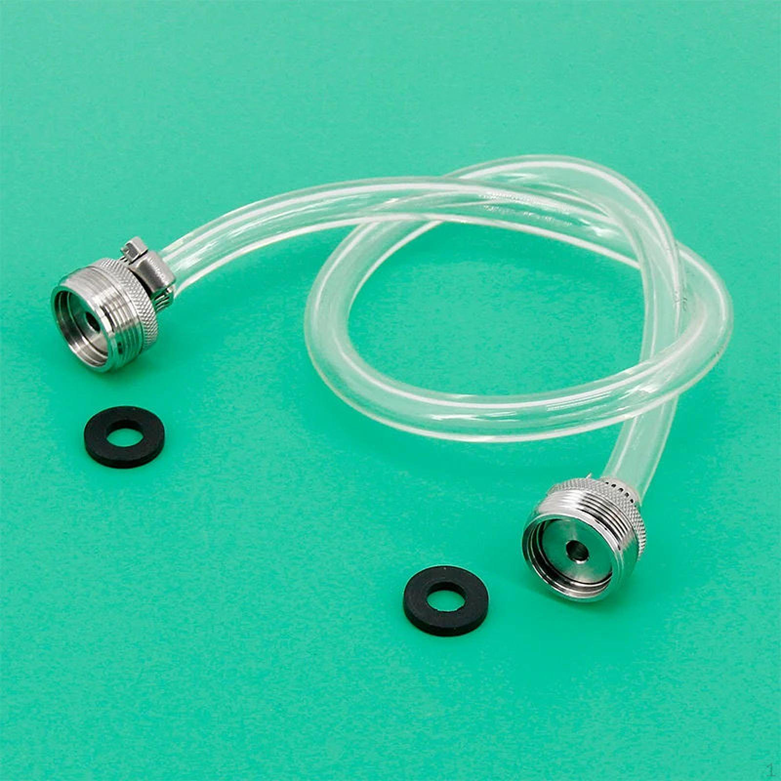 Beer Line Cleaning Hose,Beer Hose Clear Tubing Brew Replace 5/16inch 8mm Two Faucet Threads