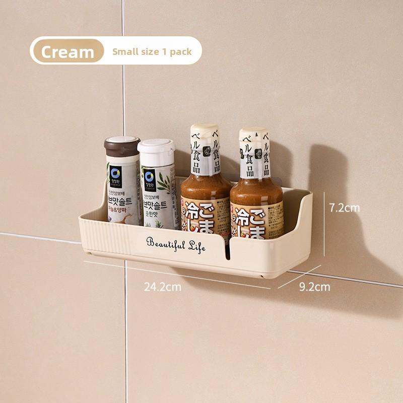 

Настенный ящик для хранения для кухни и ванной, ящик для хранения имбиря, настенная корзина для специй без сверления отверстий Small