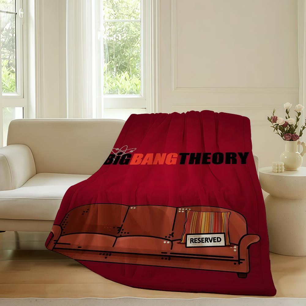 Funny tv The Big Bang Theory Blanket For Sofa Office Bed Plane Travel Sleep Read Relax Camping Soft And Warm