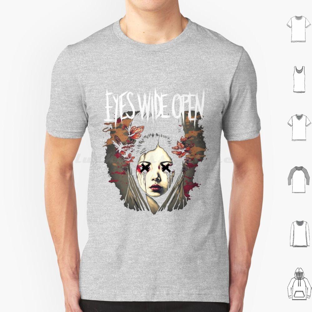 Metal Fan Art Eyes Wide Open T Shirt Big Size 100 Cotton Metal Bandshirt Eyeswideopen Deathmetal Bands Rockbands