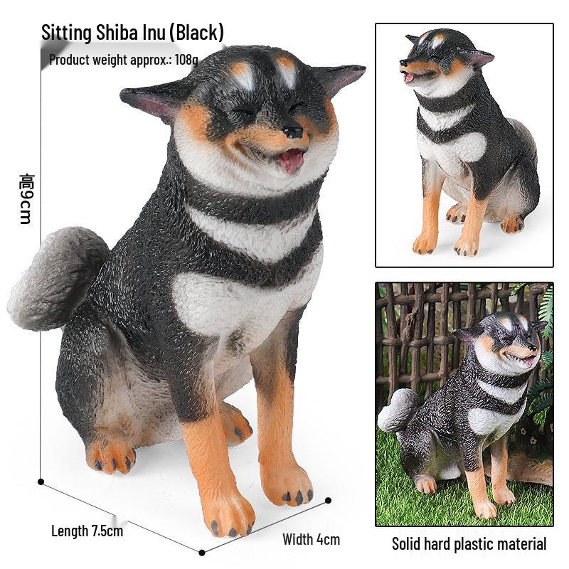 Realistic Corgi Puppy Heart Model: Cute Animal Toy & Desktop Ornament