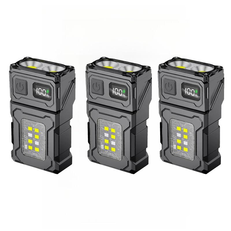 Ultra Portable COB Work Light Magnetic Attachment Dual Head Flexible Lamp USB-C Charging 8 Modes Waterproof Outdoor