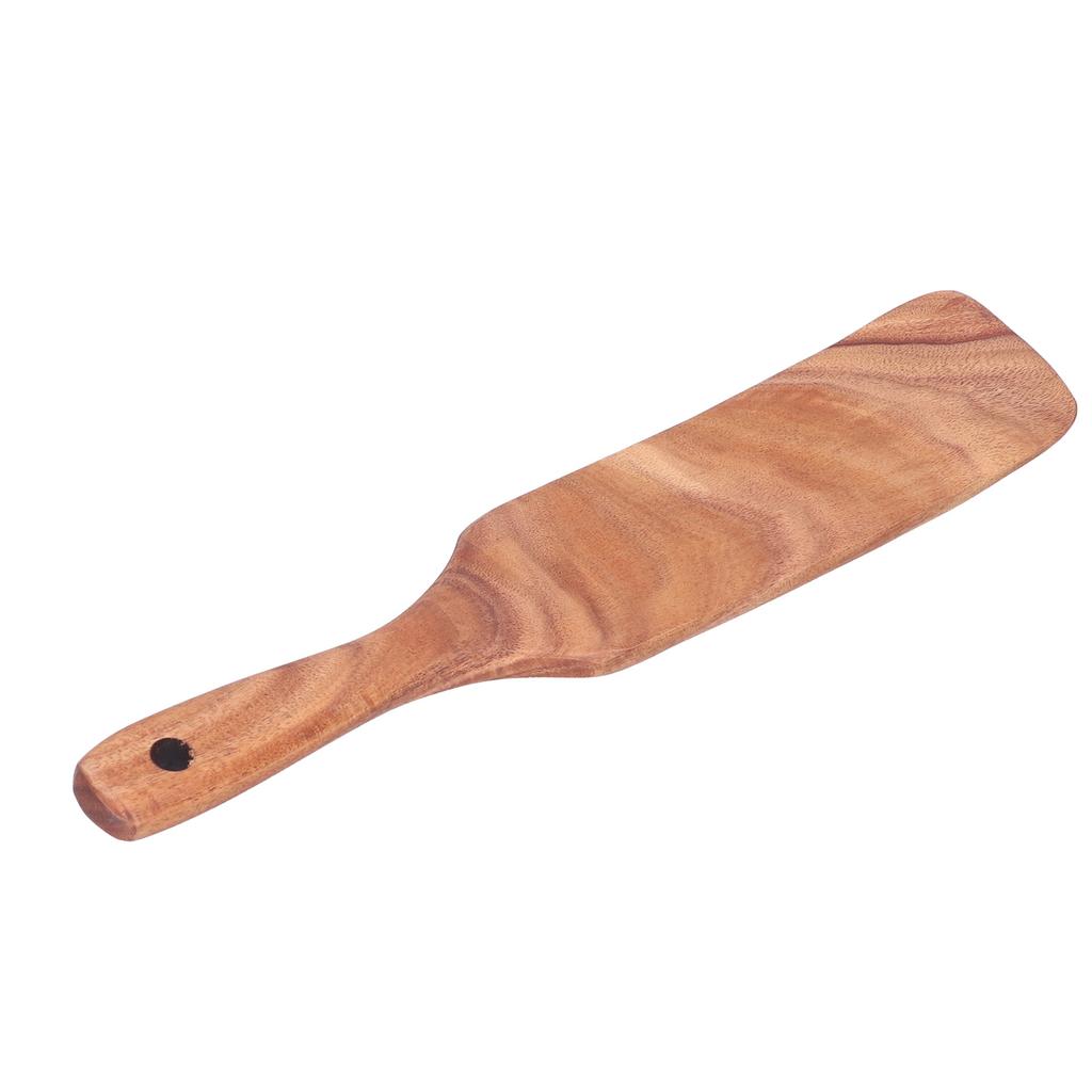 Teak Spatula Wooden Steak Pizza Cooking Salad Frying Spatula for Business Gifts Home KitchenMiddle Shovel 11.4x2.2inch