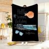 Illustration O-Outdoor Adventure Throw Soft Warm Throw Blanket for Bedroom Living Room Bed Travel Camping Picnic Gift