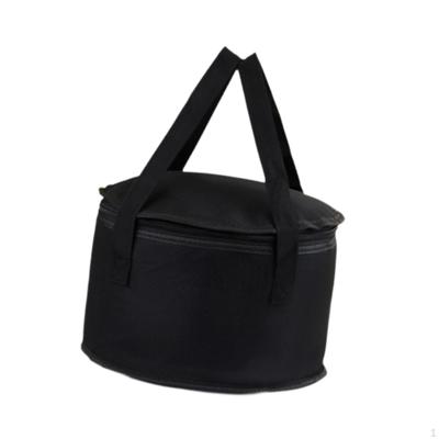 Insulated Food Bag Foldable Reinforced Handles Reusable Delivery for Hiking Barbecue