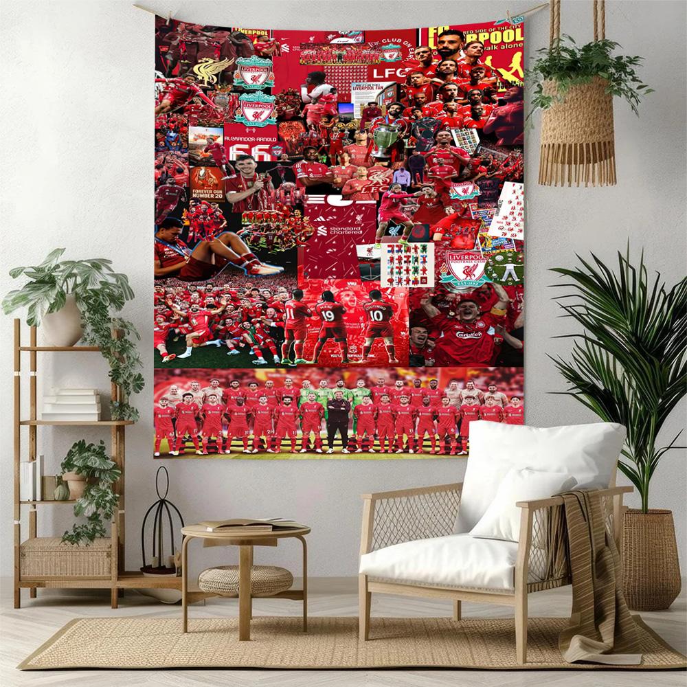 Liverpool Football Club Wall Decor Tapestry Art For Pet Memorial Birthdaywedding Party Backdrop Family Gift