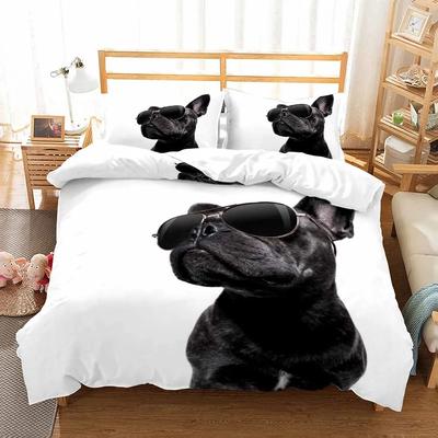 Kühe Hunde Bettwäsche Set Cartoon Tagesdecke Einzelbett Twin Full Queen King Size Bettwäsche Kind Kinder Jungen Schlafzimmer Bett Set Mops Qualität