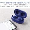 ELECOM Bluetooth True Wireless AAC Compact 5.0 In-Ear Earbuds, Compatible, Blue, LBT-TWS12BU,