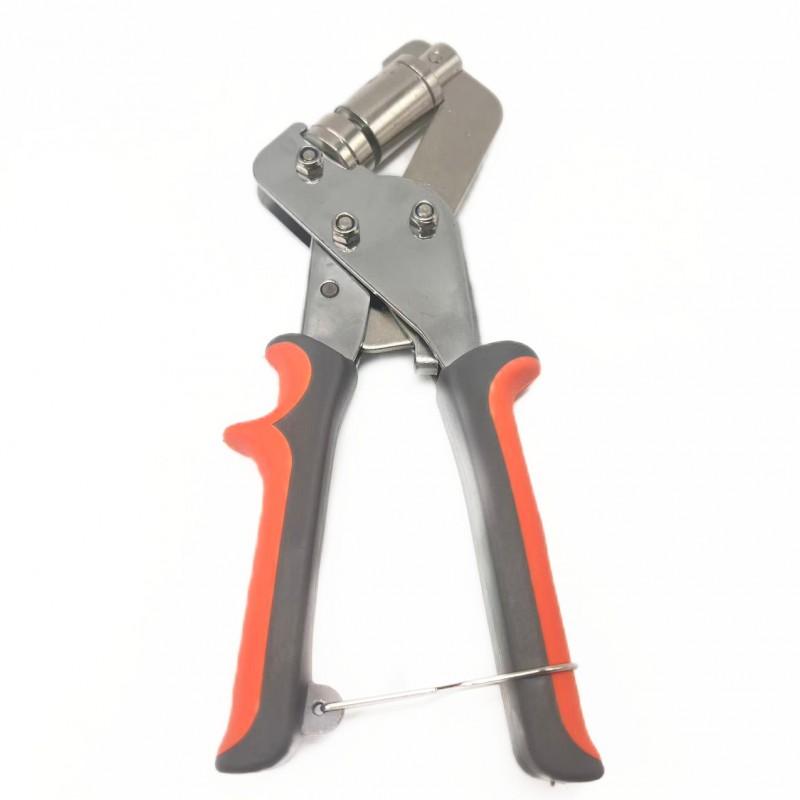 500 Sets 10.5mm Dual-Tone Metal Rivet Eyelets With Hand Press Plier Shoes Bags Leathercraft DIY