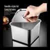 Stainless Steel Square Condiment Jar with Lid