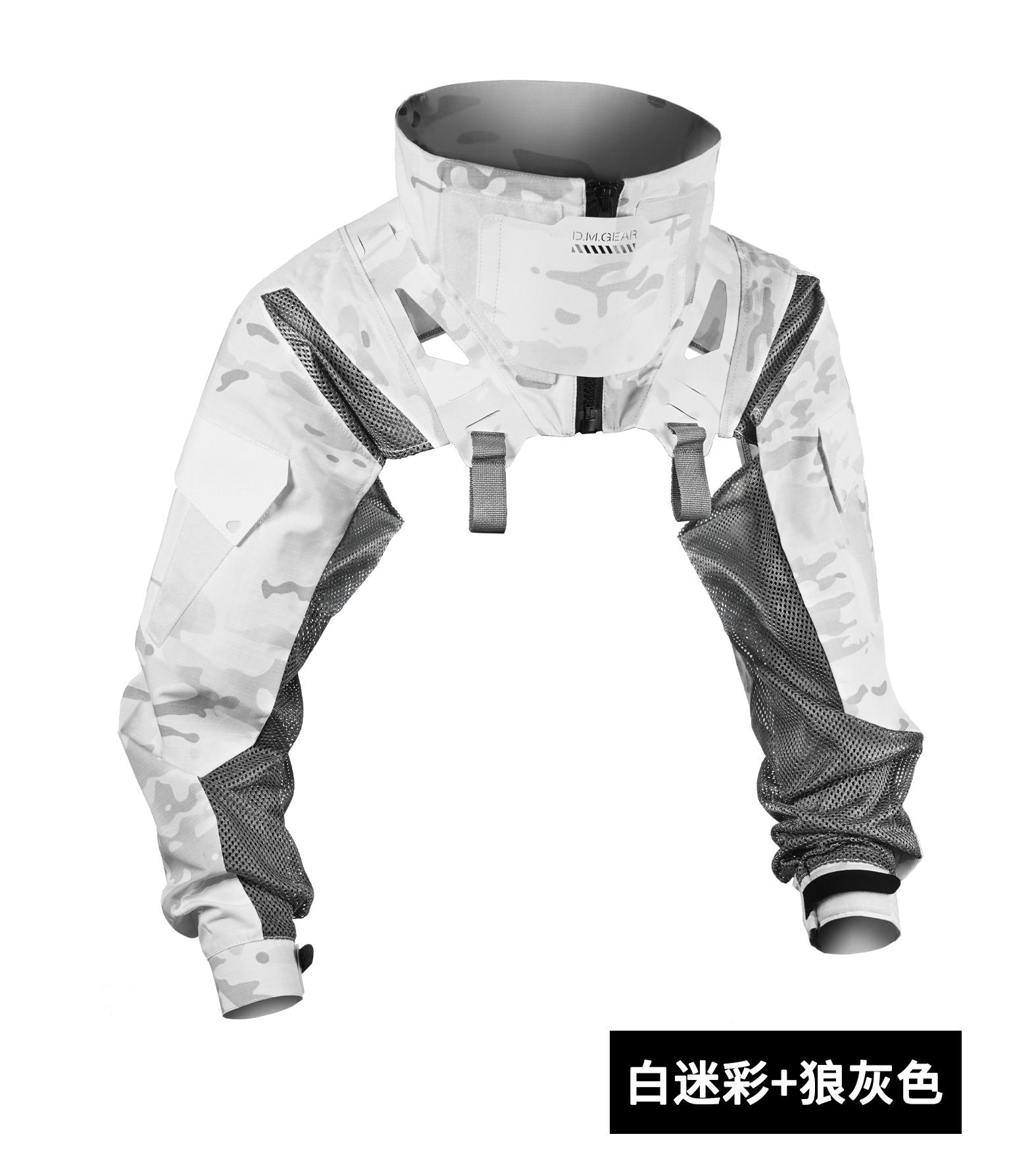 

Outdoor Functional Training Stand Collar Tactical Vest Man Multifunction Breathable Chest Rig Hollow Out Tactical Waistcoat XL білий