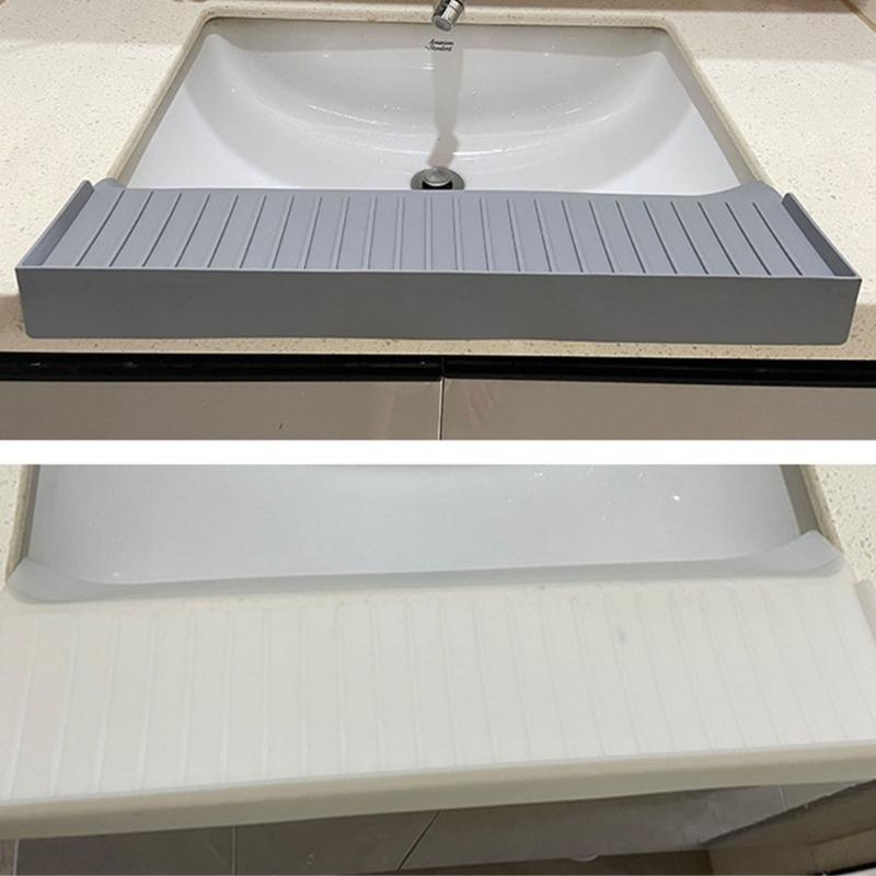 Sink Edges Protector Tilts Angles Sink Splashes Guard Bathtubs Sink Guard Countertop Edges Protector Sink Accessories