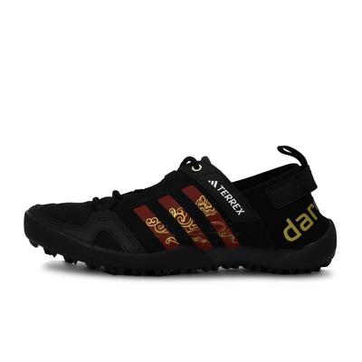 Terrex Daroga Tecido Grafite Desenhado à Mão Resistente à Abrasão Respirável Cano Baixo Sapatos de Caminhada Masculino Preto Vermelho HP8636(Equipa2105)