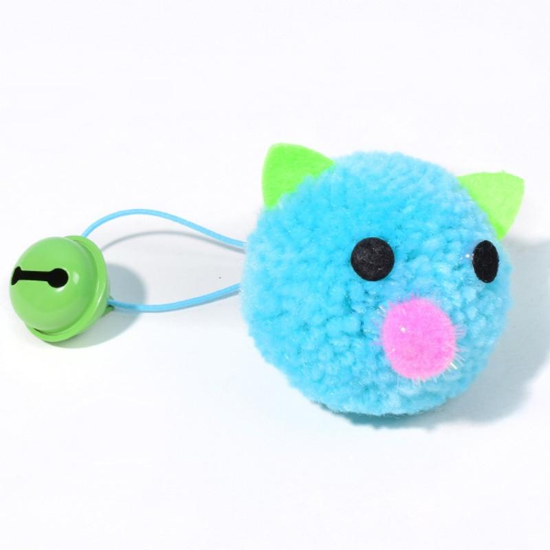 Cat Toy Plush Mouse Cat Toys Interactive Self-hi Teaser Cats Toy with Bell Wool Ball Mouse Toys for Cats Scratching Pet Supplies