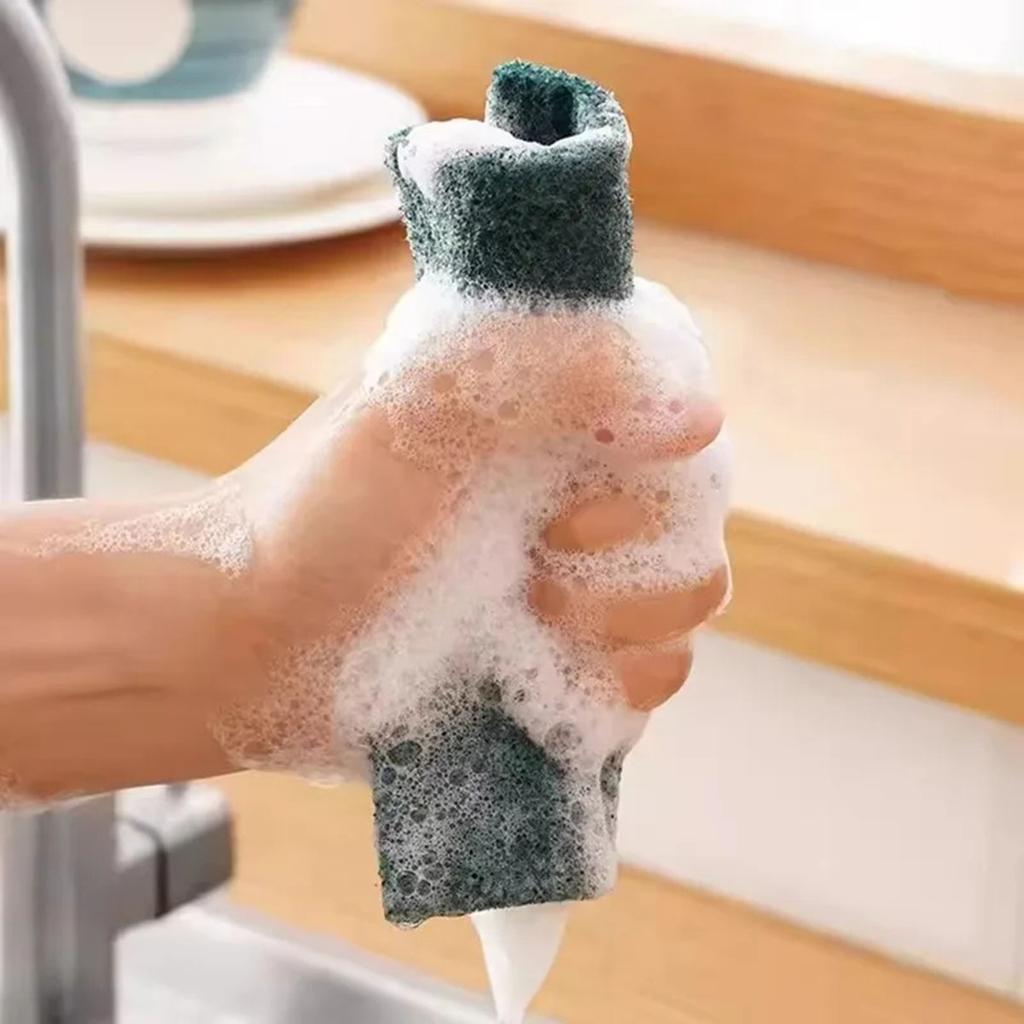 10/20/30PCS Scrub Pads Household Kitchen Oil Removal Dishwashing Pot Pads Scratch Free Multipurpose Reusable Cleaning Dishrag
