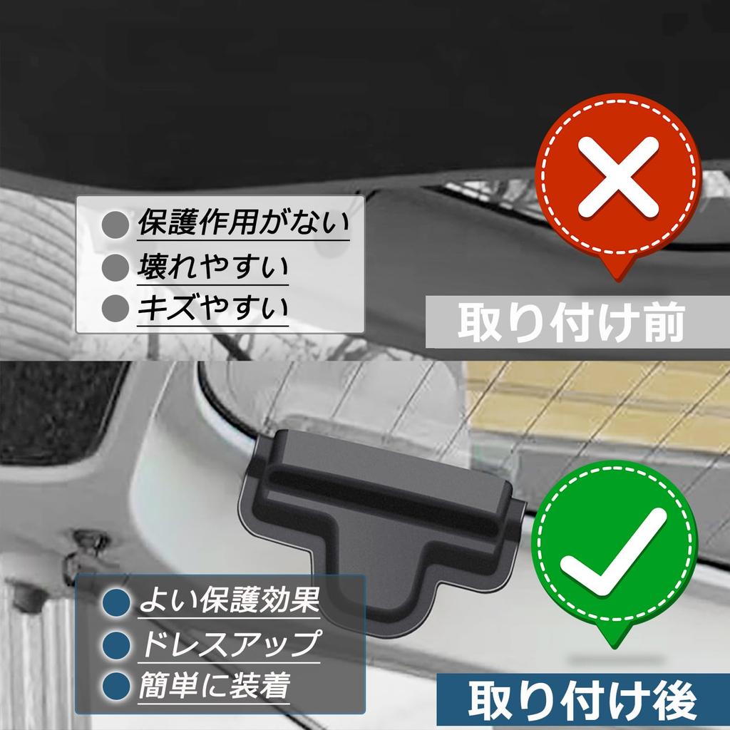 Temiry Daihatsu MOVECANVAS LA850/860S Rear Defogger Cover, Moved Canvas, Protective Cover, Made of ABS,