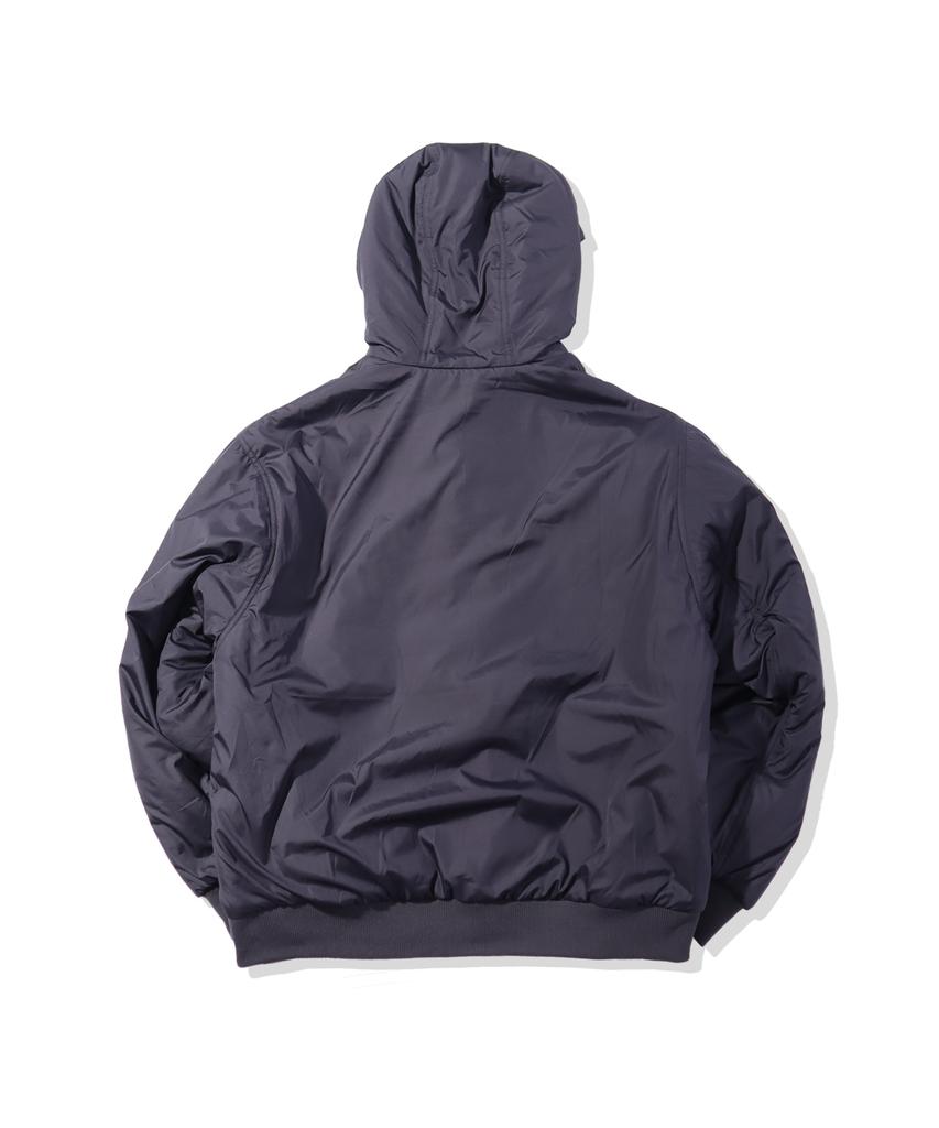 Offgrid Reversible Sherpa Hooded Jumper - Navy