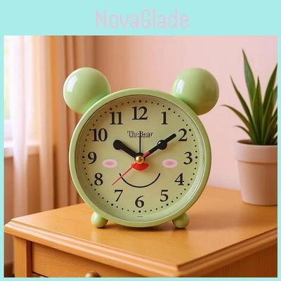 Kids Cartoon Bedside Alarm Clock With Analog And Digital Display For Childrens Room Decor
