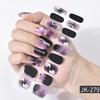 New Halloween Semi-cured UV Gel Nail Stickers Bat Pumpkin Skull Full Cover Gel For UV Lamp Gel Nail Strips Press On Nail Decal