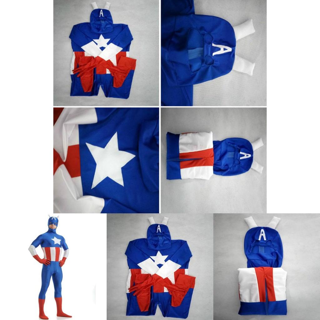 Stunning Avengers Superhero Captain Costume With Exquisite Workmanship For Adults