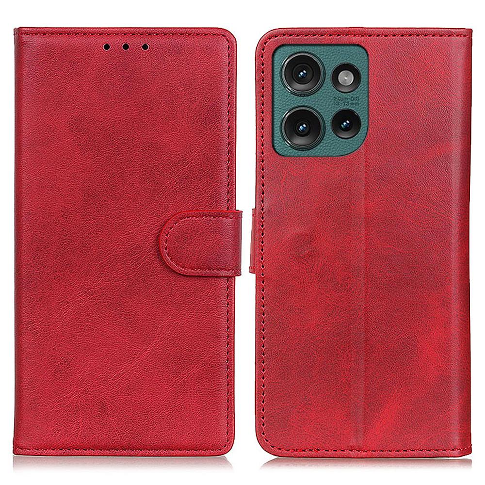 For Motorola Edge 50 Neo 5G/Moto S50 5G/Thinkphone 25 5G Stand Wallet Case Cowhide Texture Leather Phone Cover