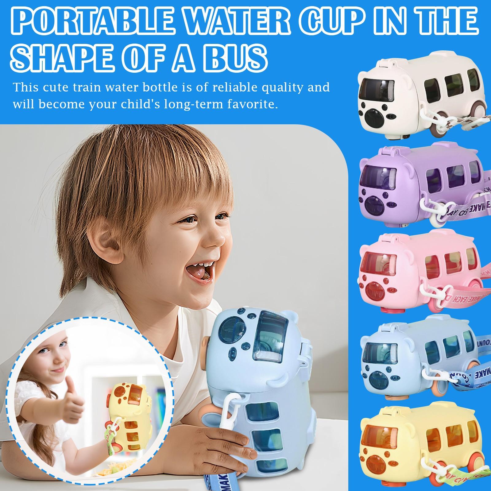 

Portable water cup in the shape of a bus One Size