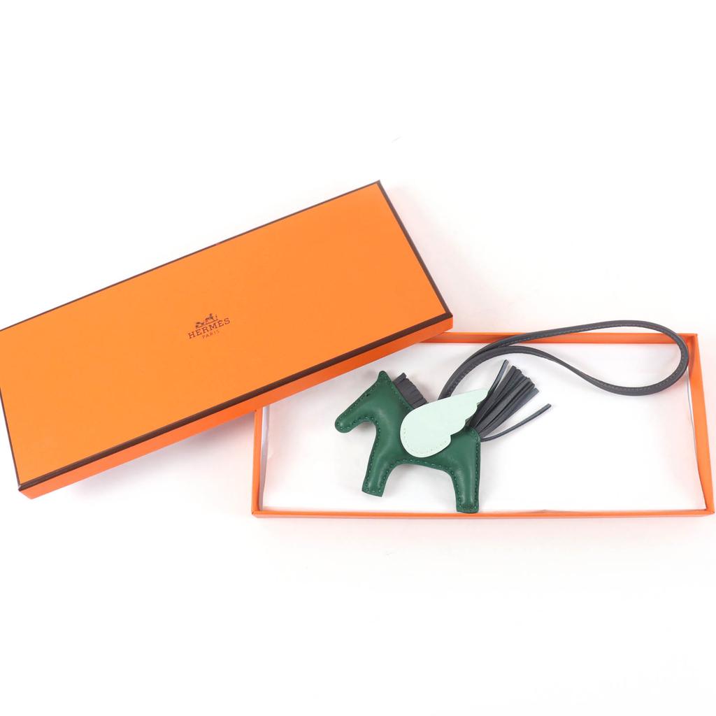 Pristine HERMES Bag charm Rodeo Charm Pegasus PM Vaux Swift Leather Women Used