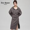 ANY SPOOR Women's Casual Long-Sleeve Sweatshirt Dress 84C811