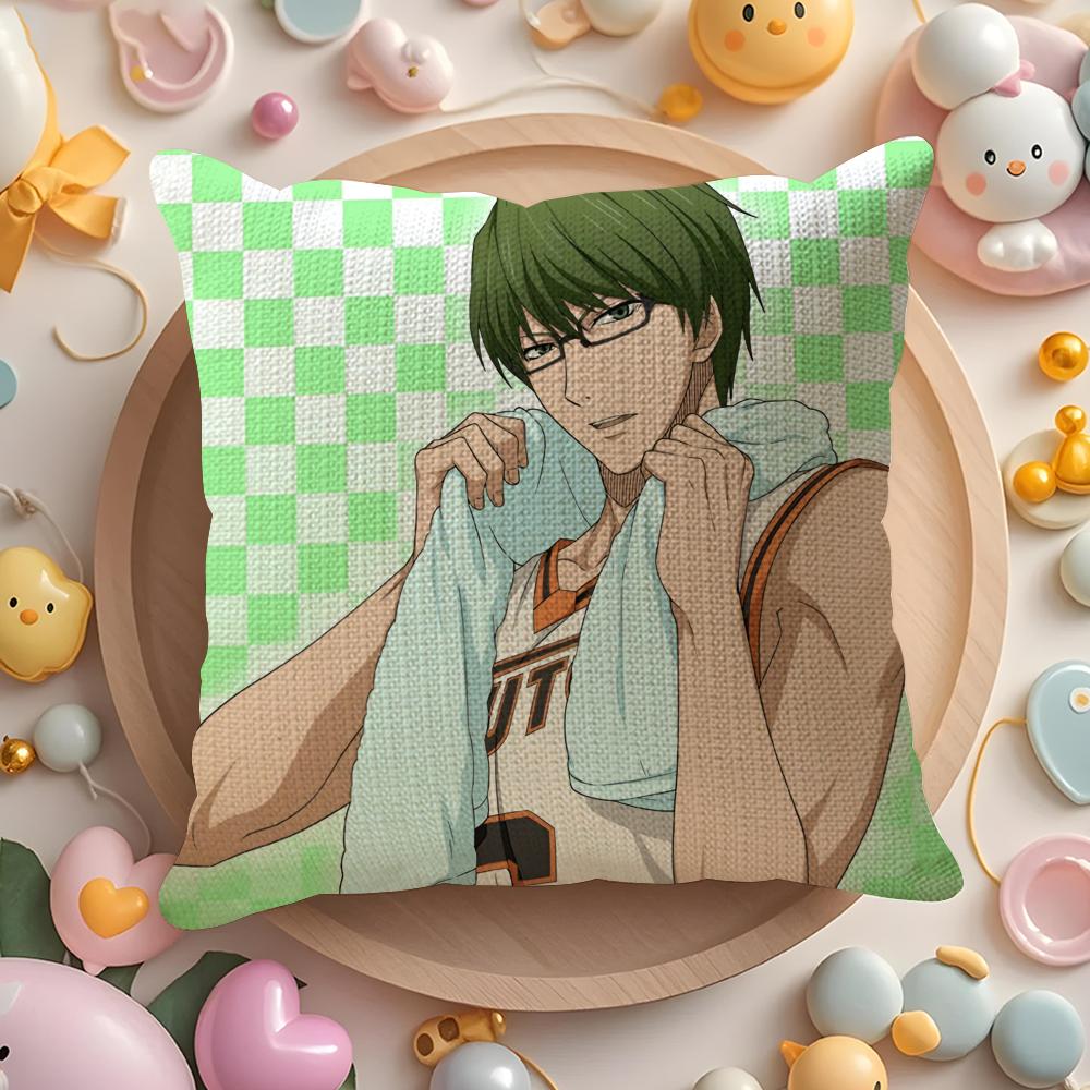 Hot Anime Comic K-Kurokos Basketball Pillow Case Sofa Living Room Bedroom Headboard Backrest Cushion Square Cushion