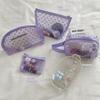 Multifunctional Taro Purple Transparent Makeup Bag