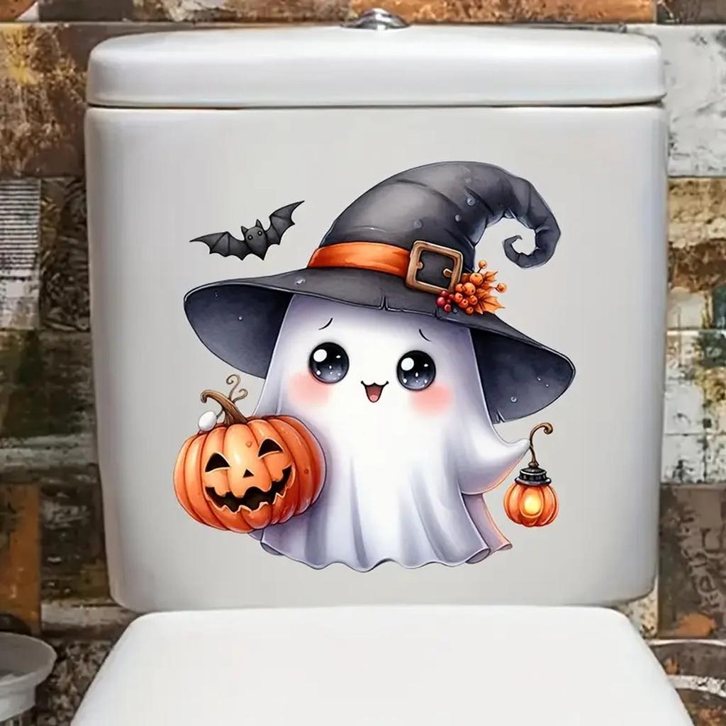 Halloween Toilet Sticker Decal for Bathroom Holiday Decor