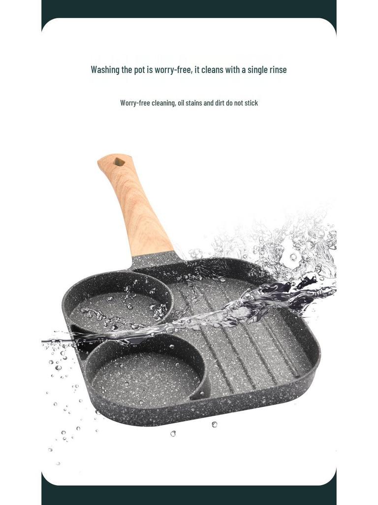 Multi-Functional Non-Stick Maifan Stone Breakfast Pan for Steak, Burger & Eggs