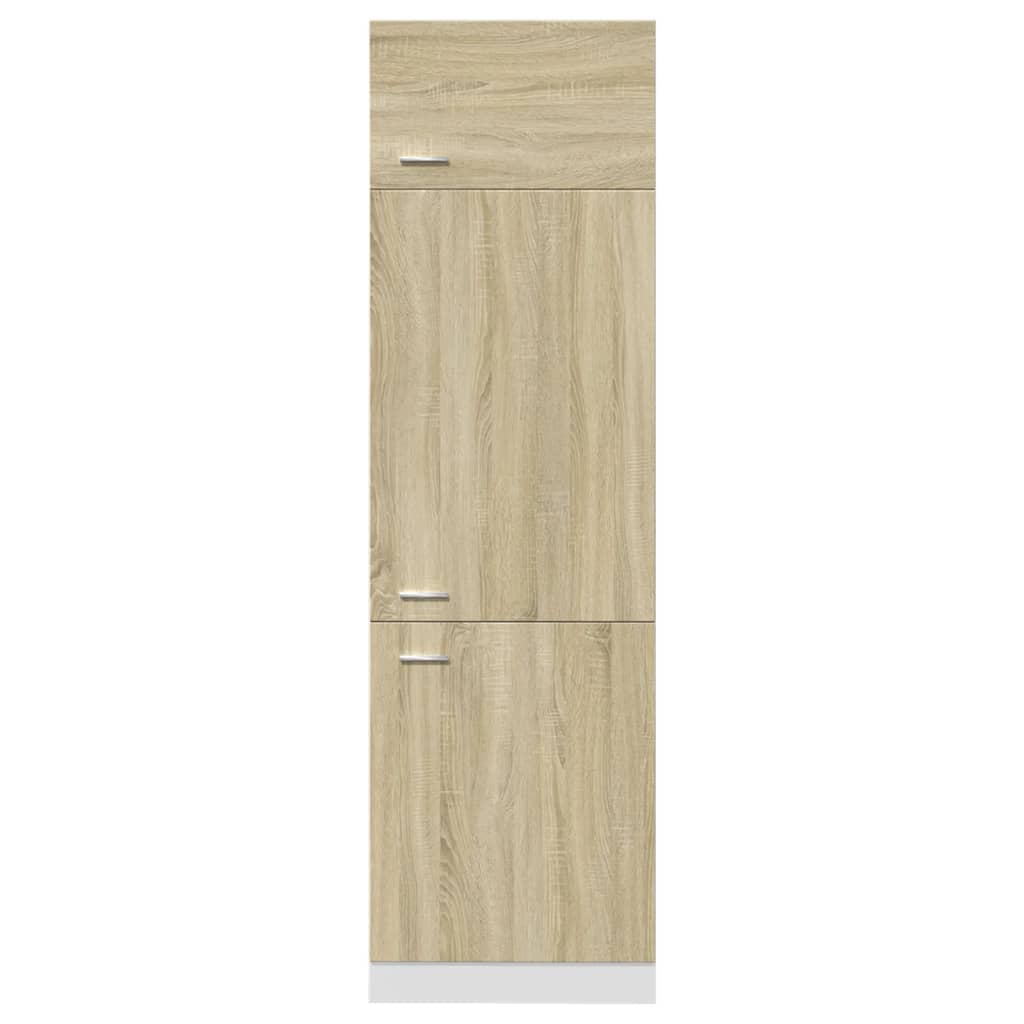 Lyon Built in Refrigerator Cabinet in Sonoma Oak 60 x 57 x 207 cm Particleboard