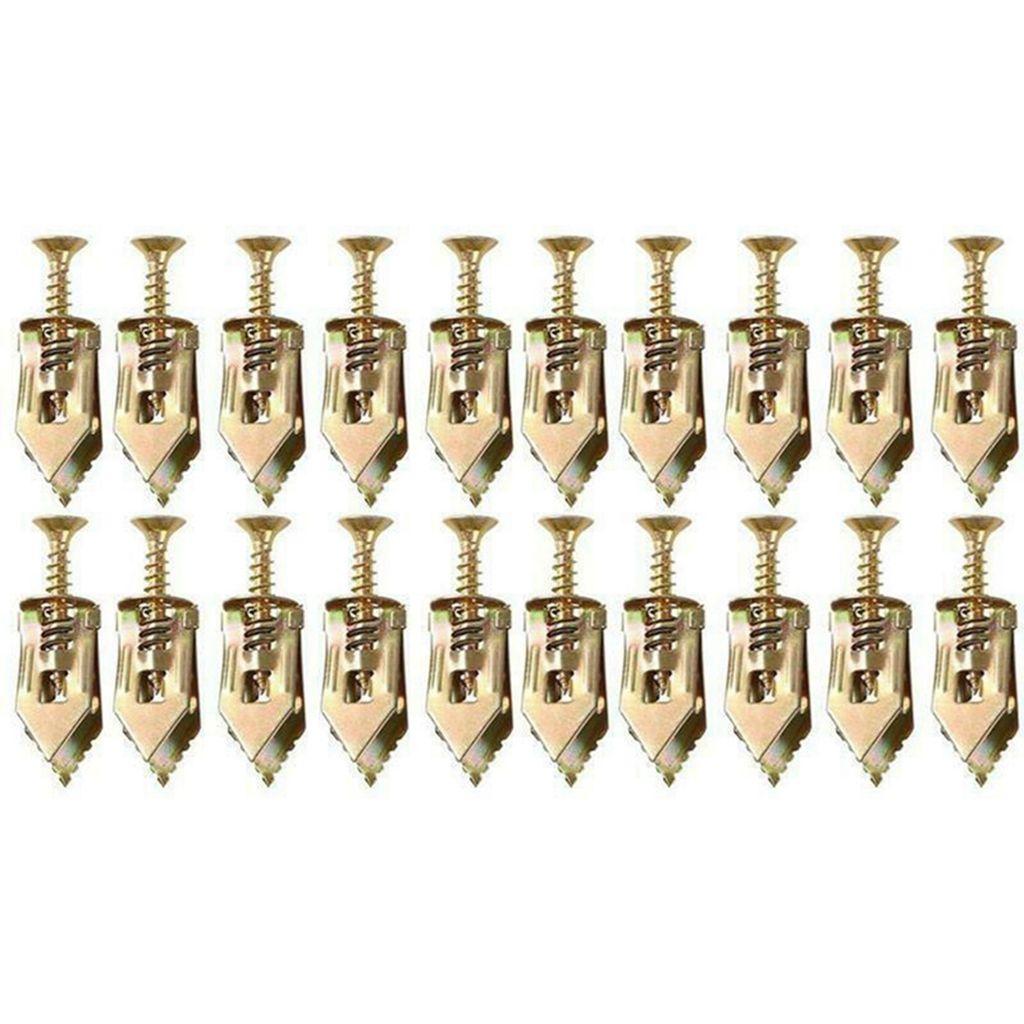 

Self Tapping Screws for Plasterboard Board Fix Kits Wall Fixing Plug Expansion Tube Fix Screws 12x30mm-20 pcs