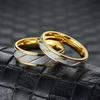 Korean Style Twill Titanium Steel Ring: 18K Gold Plated Couple & Pinky Rings, Trendy Hand Jewelry