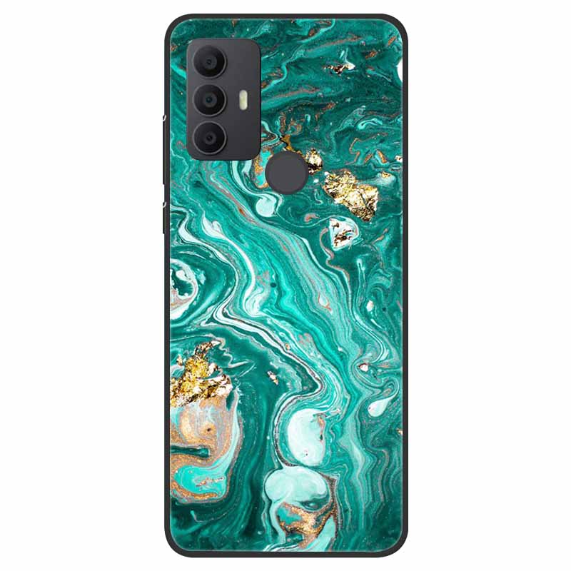For TCL 30 SE Case Silicone Starry Space TPU Soft Back Cases For TCL 305 Cover Marble Painted for TCL 30SE TCL305 Fashion Bags