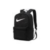 Nike Heritage Swoosh Print Large Capacity Student Zipper Fabric Backpack Unisex Backpacks Black DC7344-010