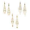 Delicate Natural Stone Dangle Earrings Adornment Chic Ear Drop Pendant Accessories Fringe Ear Hooks for Daily Wear Dates