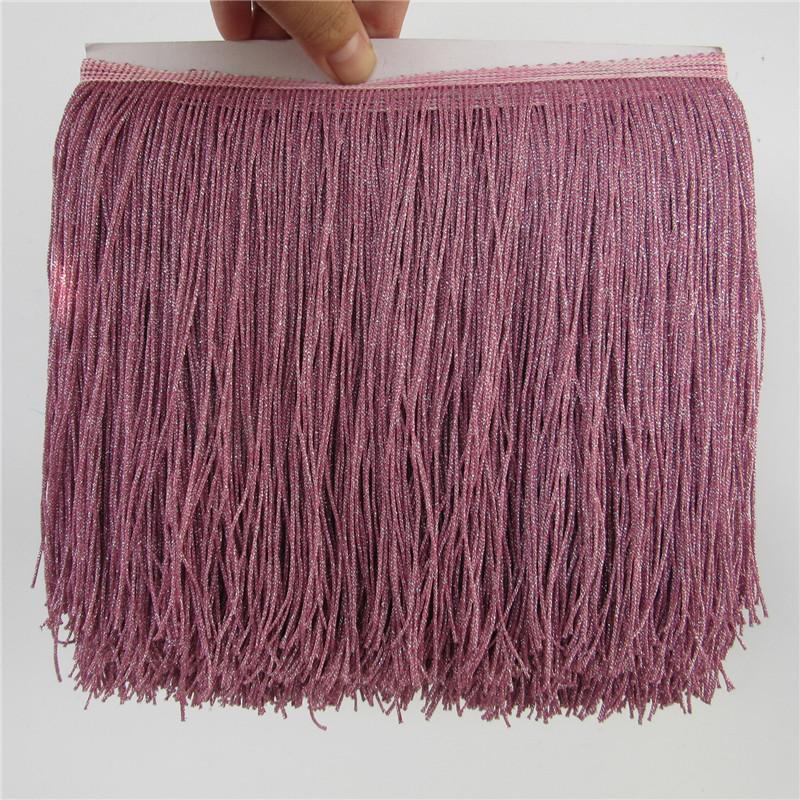 20Cm Gold Nylon Row Beard Latin Dance Dress Decorative Diy Dress Fringed Lace Clothing Accessories