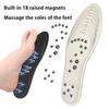 1 Pair Magnetic Therapy Massage Insole Foot Acupoint Massage Insoles Memory Foam Sole Men's Women's Leg Fatigue Relief Insole