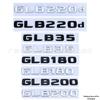 Mercedes GLB Series Custom Rear Tail Badge - GLB220d, GLB200, GLB35 Logo Sticker
