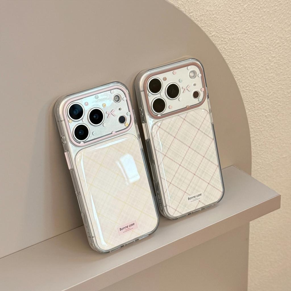 Niche Girl's Diamond-patterned Apple17pro Phone Case iphone16Transparent14All Inclusive15Applicable17Korean Style