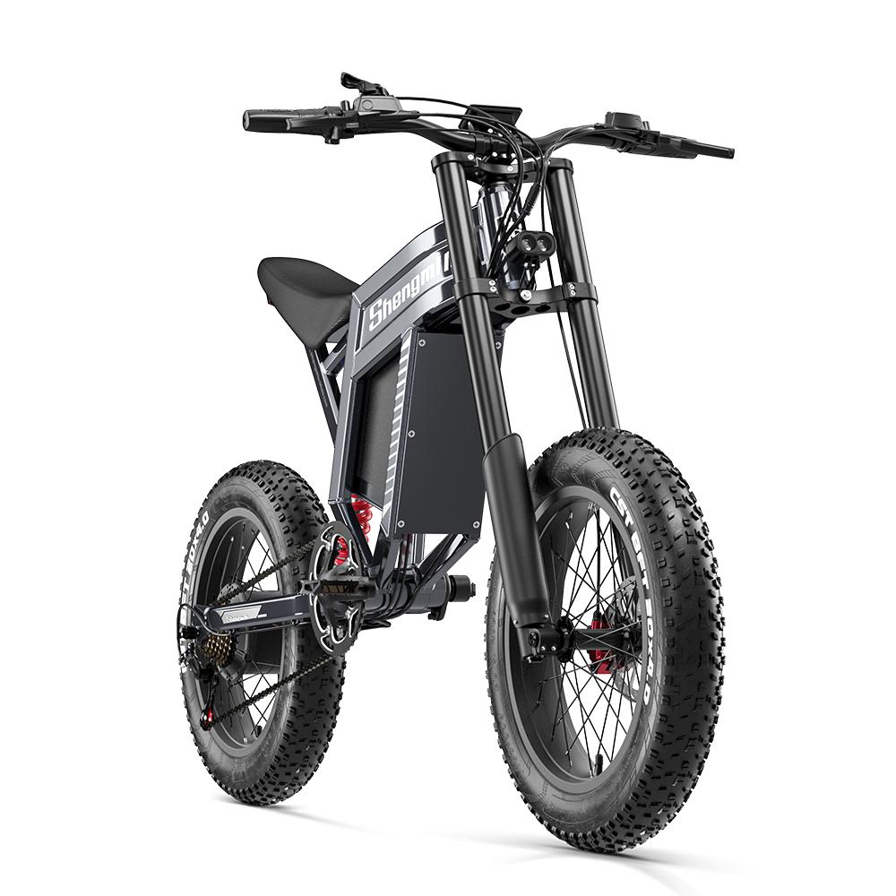 Shengmilo S900 All-Terrain 1500W Motor Electric Bicycle 60V30Ah Battery 20 Inch Fat Tires High-Performance E-Mountain Bike