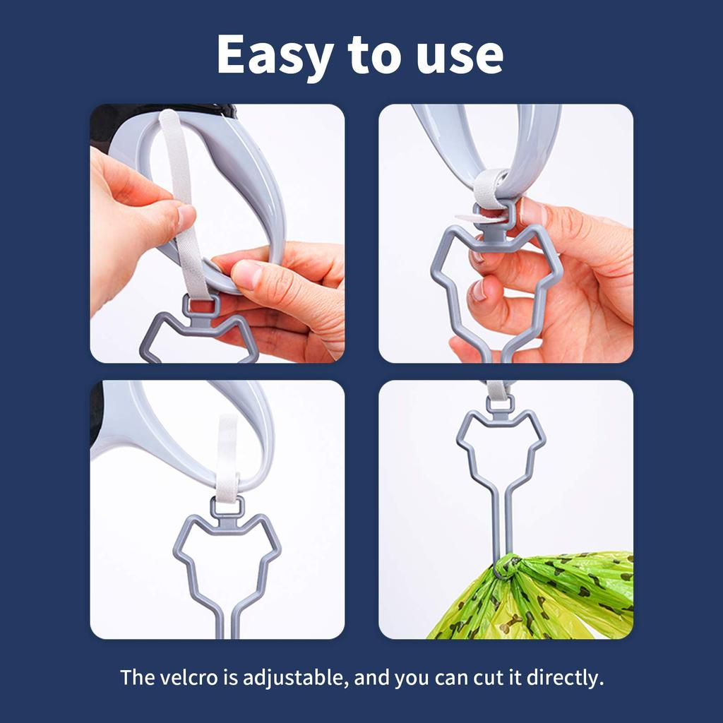 Dog Poop Bag Holder Hands-Free Dog Leash Dispenser Pet Waste Carrier Clip Outdoor Walking Puppy Poop Bags Clip Easy To Carry