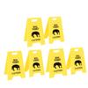 6PCS Dog Vomit Caution Sign Printed Funny Pet Vomit Warning Sign for Yard Home Office Remind Decoration